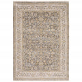 5' X 8' Beige Grey Machine Woven Oriental Indoor Arean Rug
