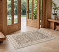 2' X 3' Beige And Ivory Area Rug