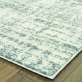5' X 8' Ivory And Gray Abstract Strokes Area Rug