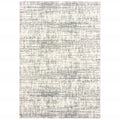 5' X 8' Ivory And Gray Abstract Strokes Area Rug