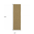 8' Tan Indoor Outdoor Runner Rug