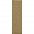 8' Tan Indoor Outdoor Runner Rug