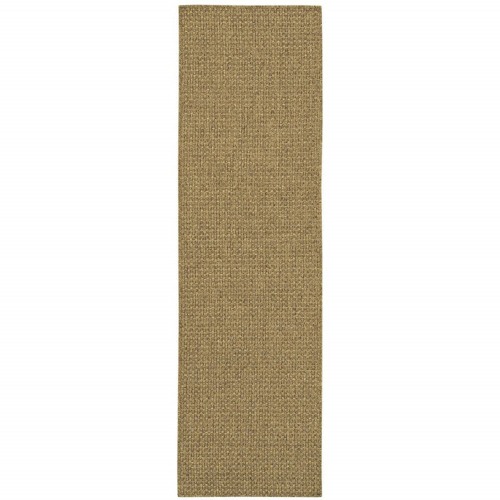 2' X 4' Tan Indoor Outdoor Area Rug
