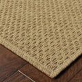8' Tan Indoor Outdoor Runner Rug