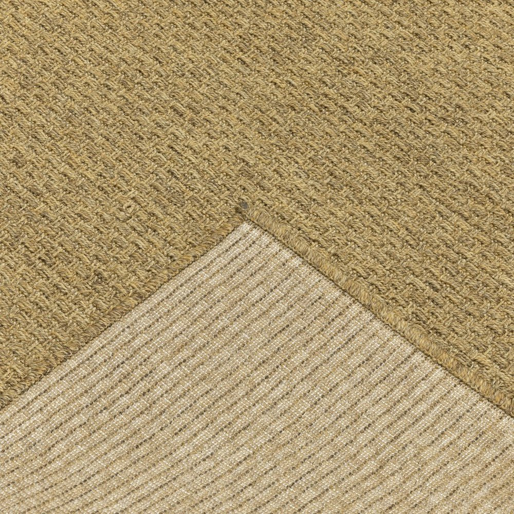 8' Tan Indoor Outdoor Runner Rug