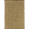 8' Tan Indoor Outdoor Runner Rug
