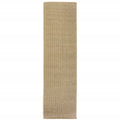 8' Beige Indoor Outdoor Runner Rug