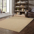 8' Beige Indoor Outdoor Runner Rug
