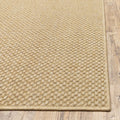 2' X 4' Beige Chevron Indoor Outdoor Area Rug