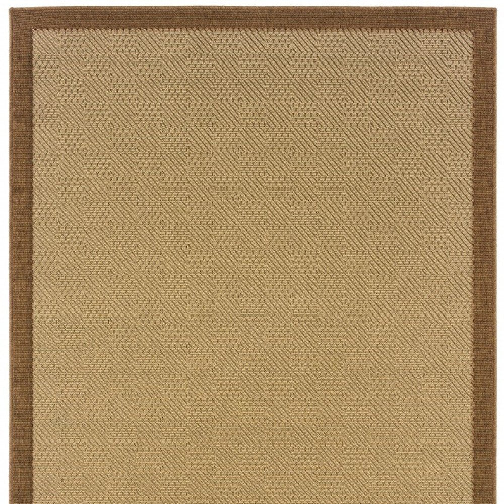 8' X 13' Beige Indoor Outdoor Area Rug