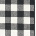 8' Black And Ivory Indoor Outdoor Runner Rug
