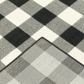 8' Black And Ivory Indoor Outdoor Runner Rug