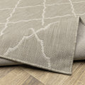 3' X 5' Gray And Ivory Indoor Outdoor Area Rug