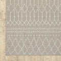 3' X 6' Gray And Ivory Indoor Outdoor Runner Rug