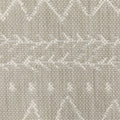 3' X 6' Gray And Ivory Indoor Outdoor Runner Rug