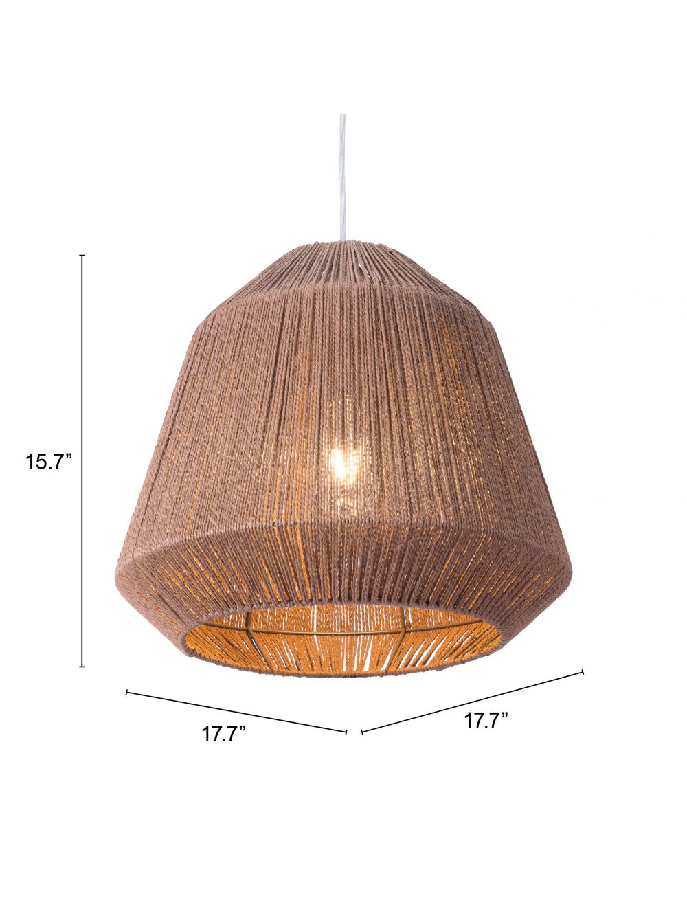 Brush Natural Ceiling Lamp