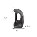 Set of Two 6" Black Metal Decorative Bookends