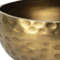 11" Antiqued Brass Hammered Artisan Round Centerpiece Bowl