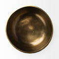 11" Antiqued Brass Hammered Artisan Round Centerpiece Bowl