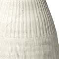 29" White Cylinder Ceramic Floor Vase