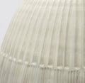 29" White Cylinder Ceramic Floor Vase