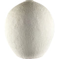 23" White Cylinder Ceramic Floor Vase