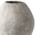 28" Tan Cylinder Ceramic Floor Vase