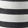 7" Blue And White Cylinder Ceramic Urns Jars