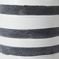 9" Blue And White Cylinder Ceramic Urns Jars
