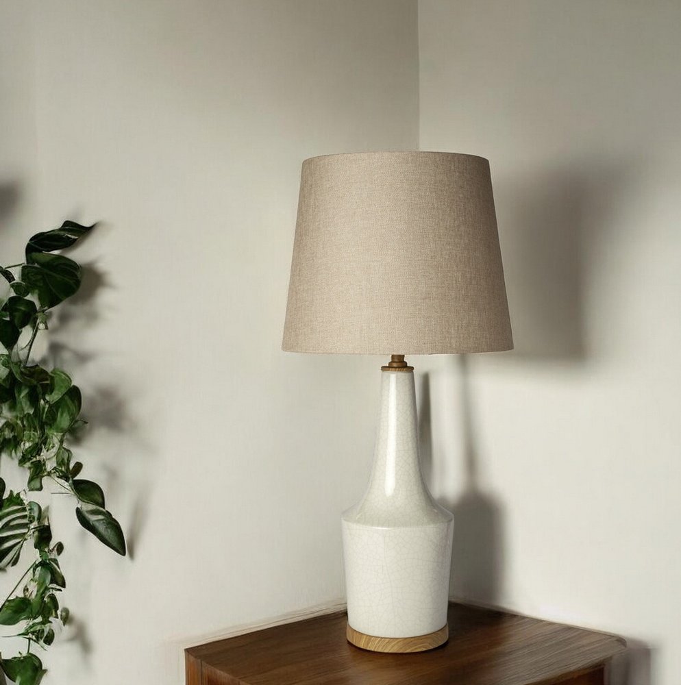 29" Brown Lamp Base LED With Brown Shade