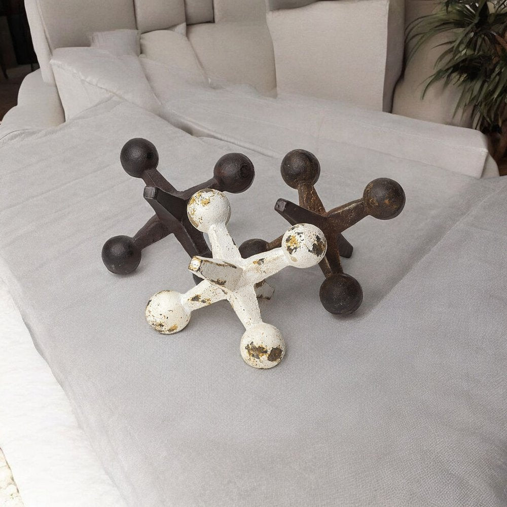 Set Of Three Iron Jack Sculptures