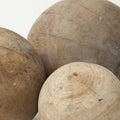 Set Of Three Wooden Spheres