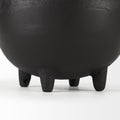 8" Black Two Handle Ceramic Jug Vase