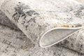 4' X 6' Gray and Ivory Abstract Power Loom Area Rug