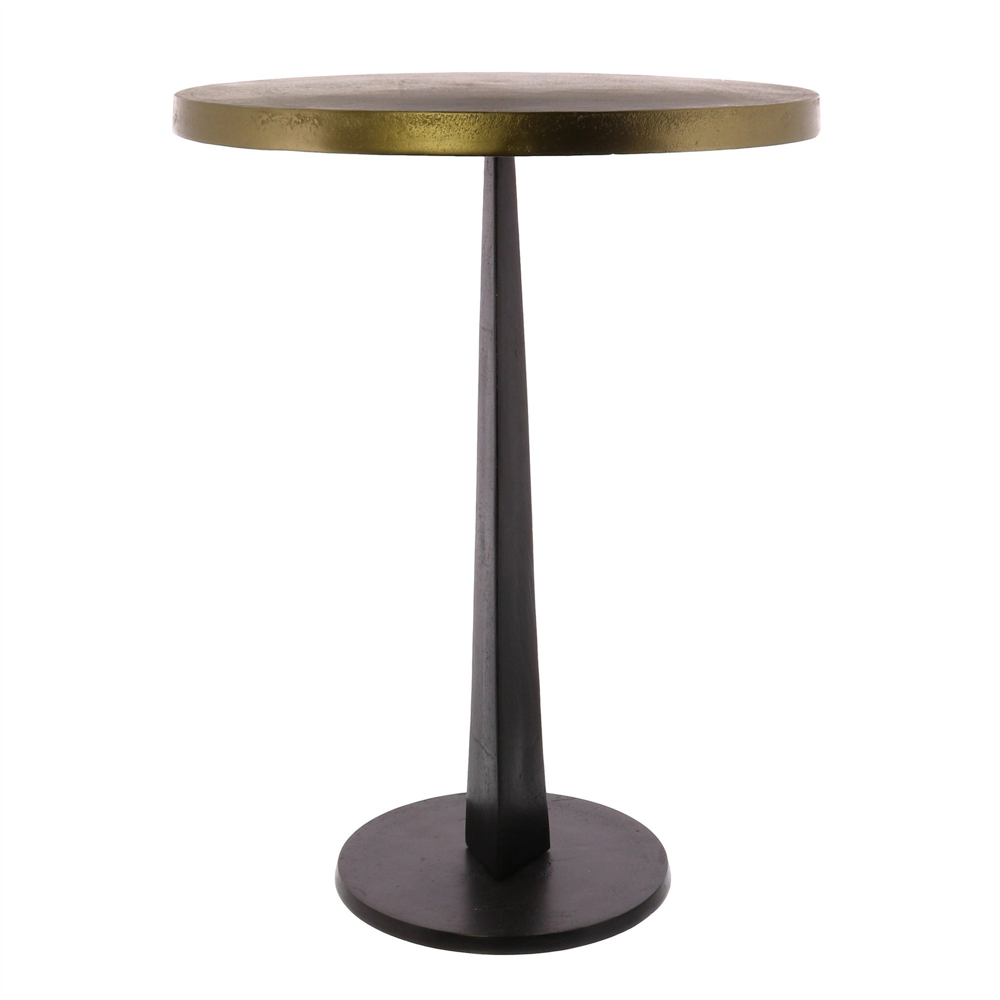 Distressed Iron End Table - Antique Bronze