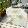 8' X 10' Beige Indoor Outdoor Area Rug