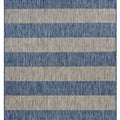 8' X 10' Blue And Gray Indoor Outdoor Area Rug