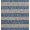 8' X 10' Blue And Gray Indoor Outdoor Area Rug