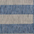 8' X 10' Blue And Gray Indoor Outdoor Area Rug