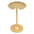 Elegant Gold End Table - Aluminum Accent