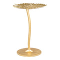 Elegant Gold End Table - Aluminum Accent