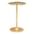 Elegant Gold End Table - Aluminum Accent