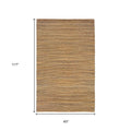 8' X 10' Brown Braided Jute Area Rug