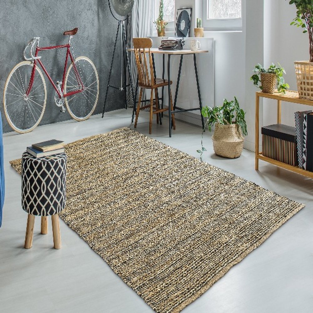 8' X 10' Natural Jute Hand Woven Area Rug