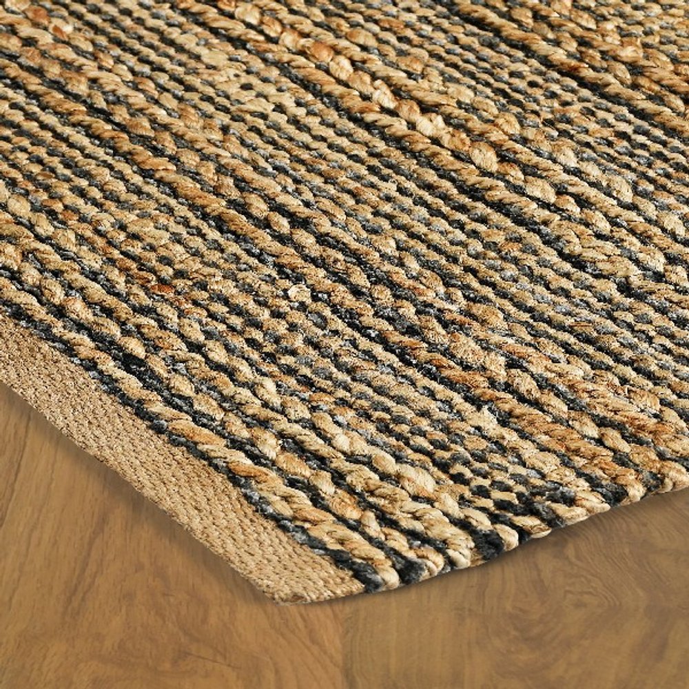 5' X 8' Natural Jute Hand Woven Area Rug