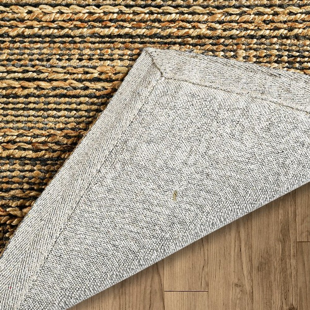 5' X 8' Natural Jute Hand Woven Area Rug
