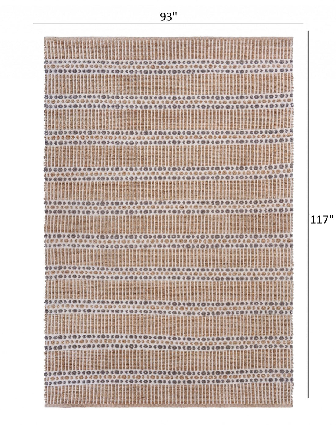 8' X 10' Natural Hand Woven Area Rug