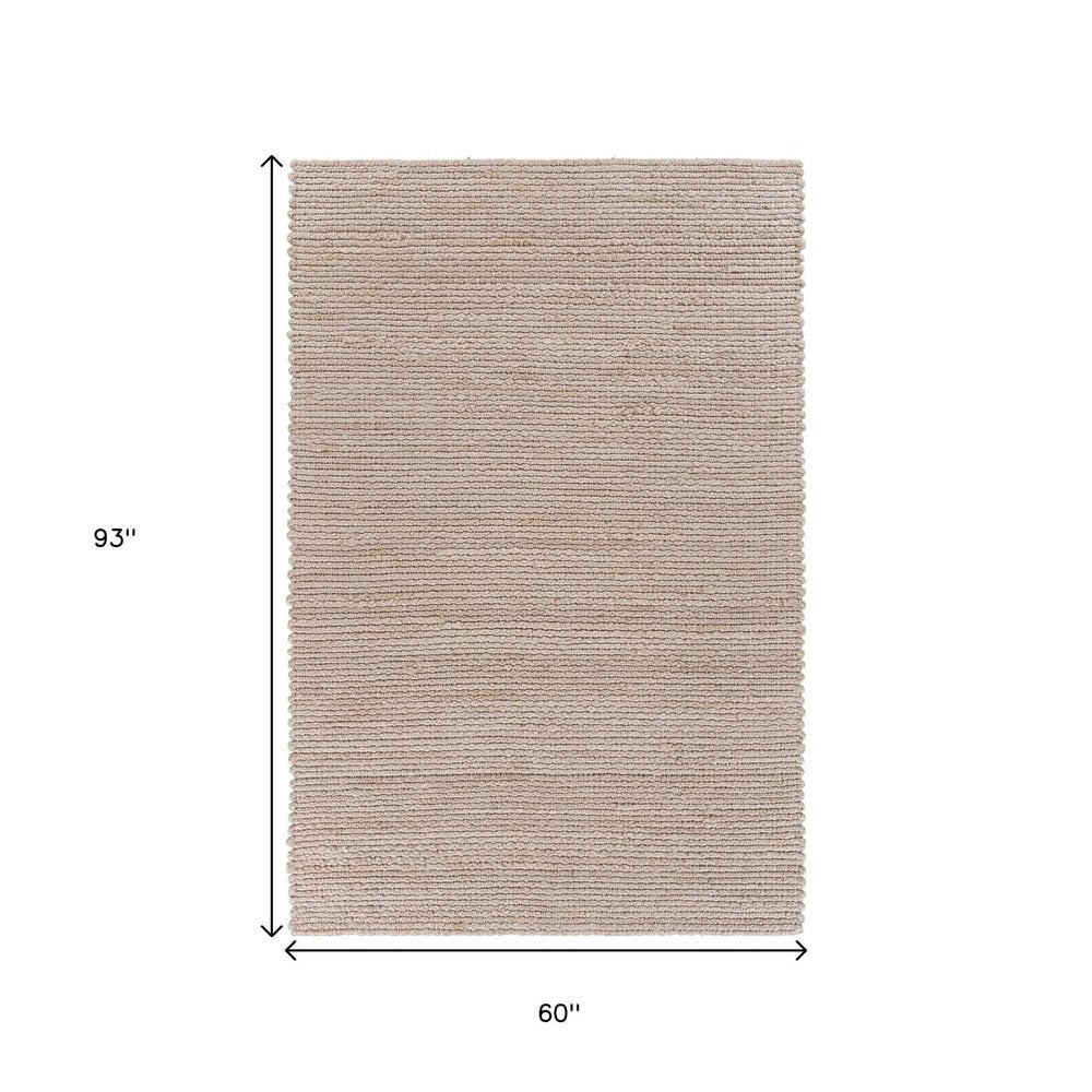 8' X 10' Natural Bleached Contemporary Area Rug