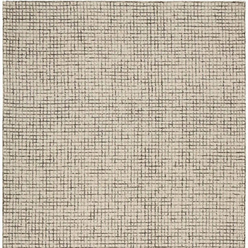8' X 10' Tan Wool Hand Loomed Area Rug