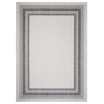 8' X 10' Gray Indoor Outdoor Area Rug